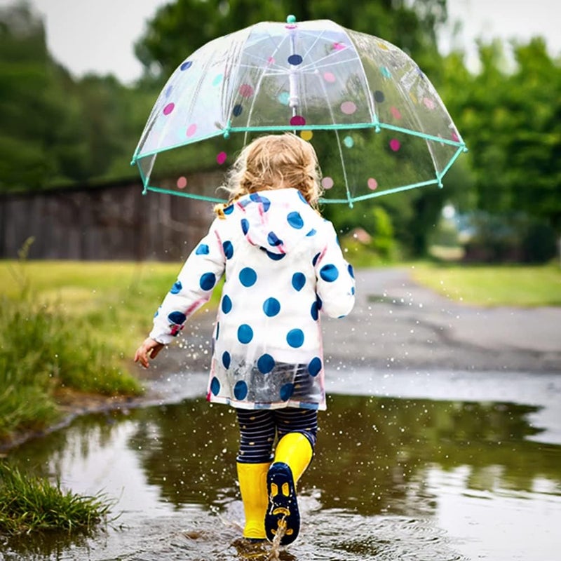 RONIARE Kids Clear Bubble Umbrellas for Rain Dome Windproof Umbrella for Kid Girls and Boys - Image 2